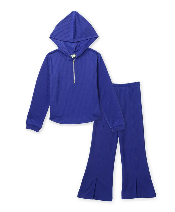 Full_Sleeve_Zipper_Hoodie_With_Front_Bottom_Set_Royal_Blue