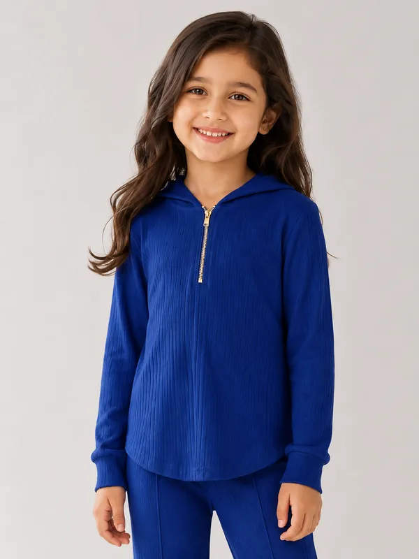 Full_Sleeve_Zipper_Hoodie_With_Front_Bottom_Set_Royal_Blue