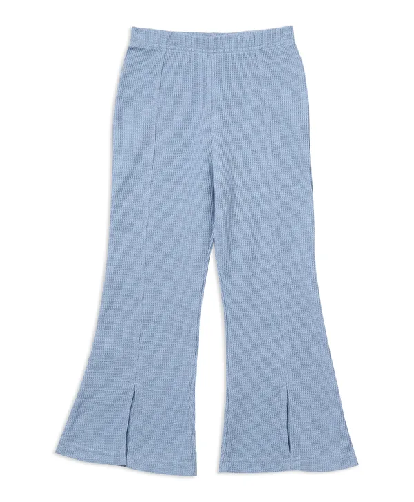 Blue_Waffle_Knit_Hooded_Co_Ord_Set_For_Girls