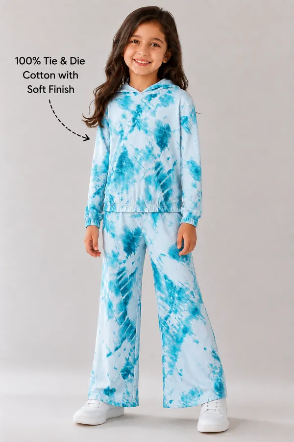 Blue_Cotton_Tie_Dye_Co-Ord_Set_For_Girls