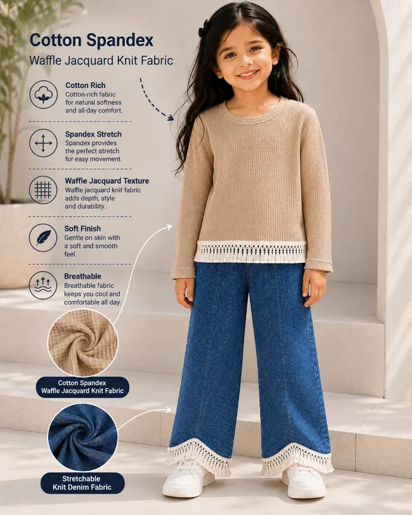 Full_Sleeve_Lace_Top_With_Fringe_Lace_Hem_Pant_Set_Brown