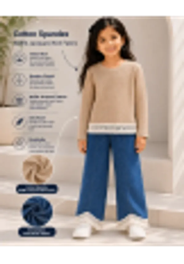 Full_Sleeve_Lace_Top_With_Fringe_Lace_Hem_Pant_Set_Brown