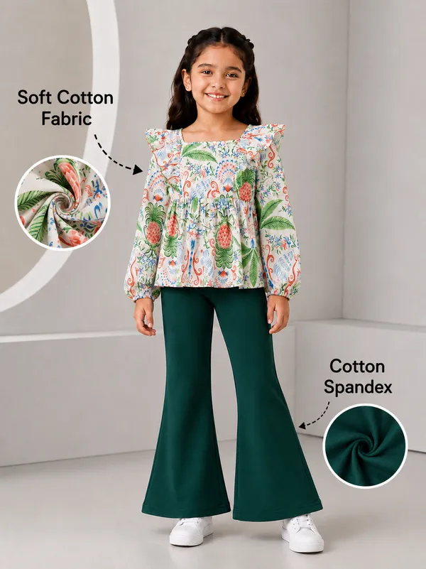 Multicolor_Cotton_Printed_Flared_Co-Ord_Set_For_Girls