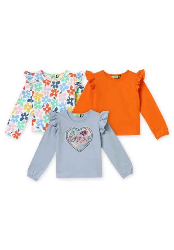 Full_Sleeves_Solid_Printed_T_Shirts_Pack_Of_3_Multi_Color
