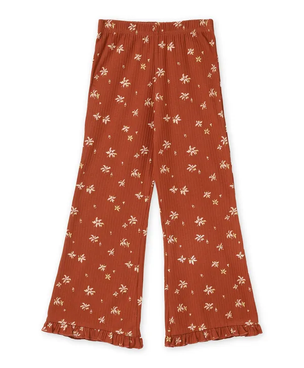 Rust_Floral_Print_Ruffle_Co_Ord_Set_For_Girls
