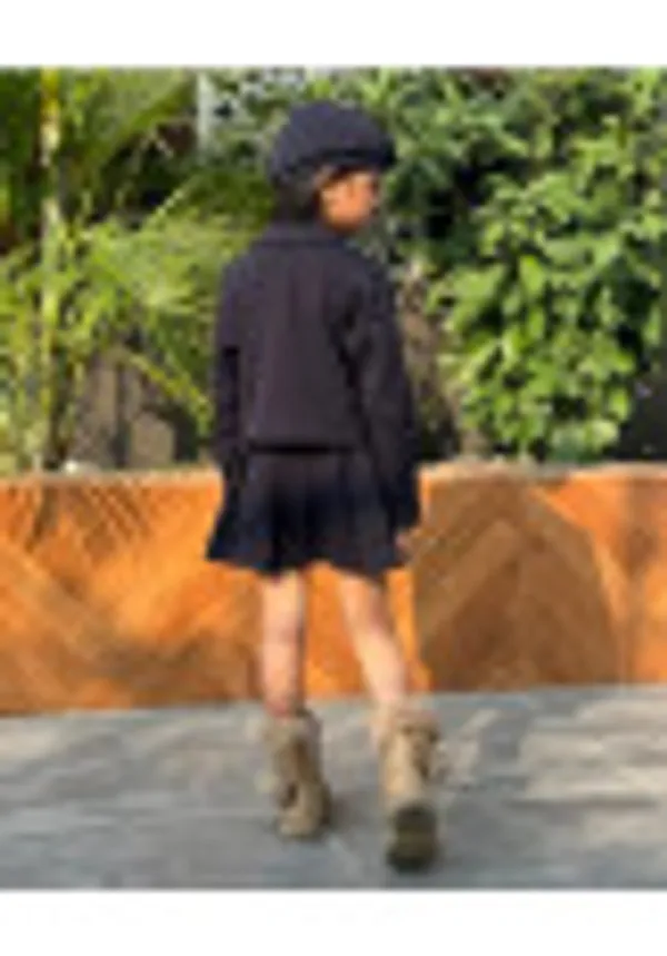 Interlock_Full_Sleeves_Solid_Top_With_Skirt_Cap_Set