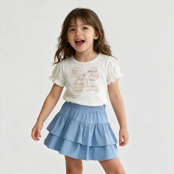Cotton_Jersey_Embellished_Top_With_Ruffle_Skorts