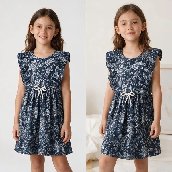 Girl_S_Printed_Casual_Dress