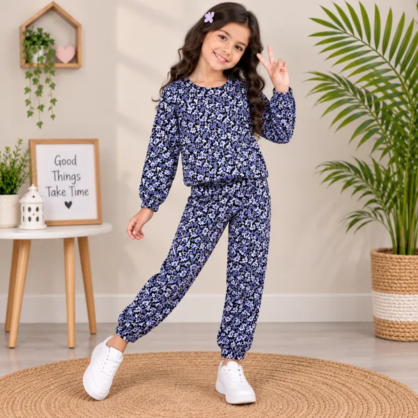Cotton_Spandex_Floral_Printed_Top_Jogger_Set