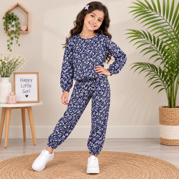 Cotton_Spandex_Floral_Printed_Top_Jogger_Set