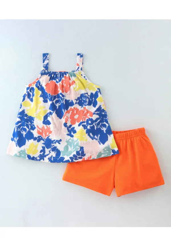 Cotton_Abstract_Printed_Top_With_Solid_Shorts