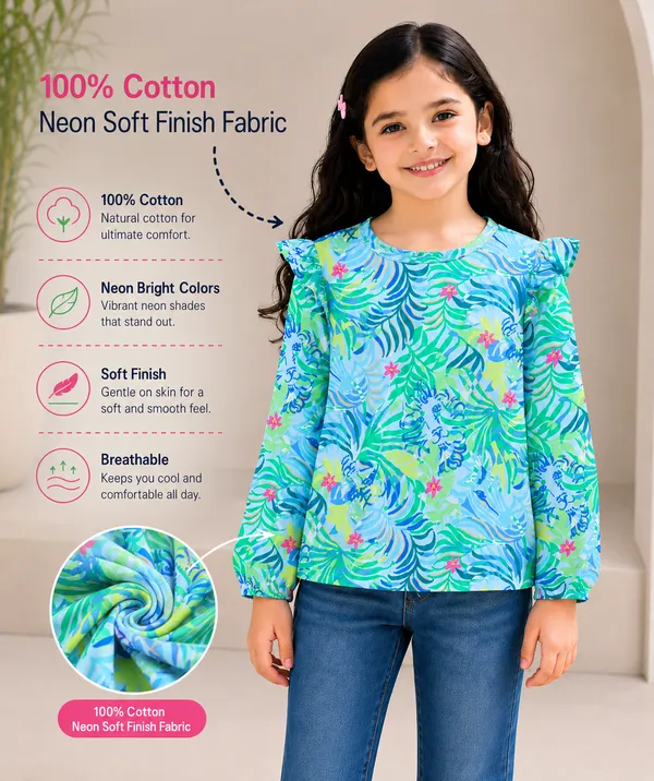Multicolor_Cotton_Regular_Fit_Top_For_Girls