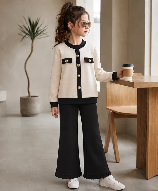 Full_Sleeves_Sweatshirt_With_Golden_Buttons_And_Flared_Pant_Set