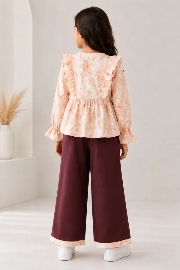 Pink_Floral_Printed_Peplum_Top_For_Girls