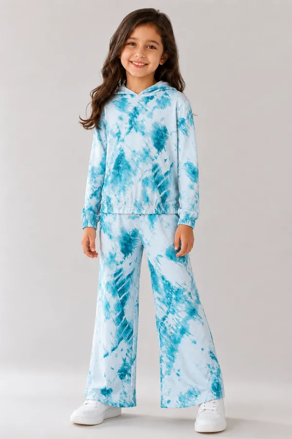 Blue_Cotton_Tie_Dye_Co-Ord_Set_For_Girls