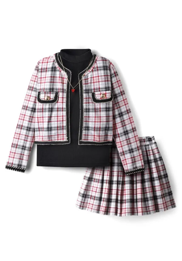 Cotton_Open_Jacket_With_Skirt_And_Turtle_Neck_Modal_Spandex_Top
