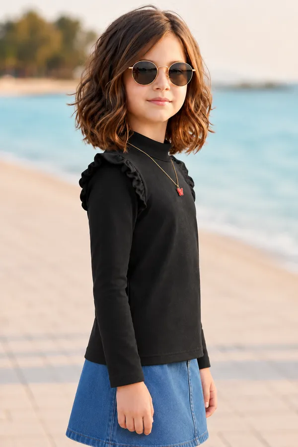Full_Sleeves_Solid_Top_With_Butterfly_Chain_