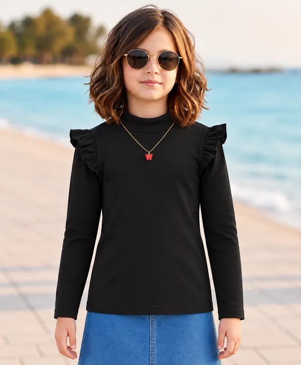 Full_Sleeves_Solid_Top_With_Butterfly_Chain_