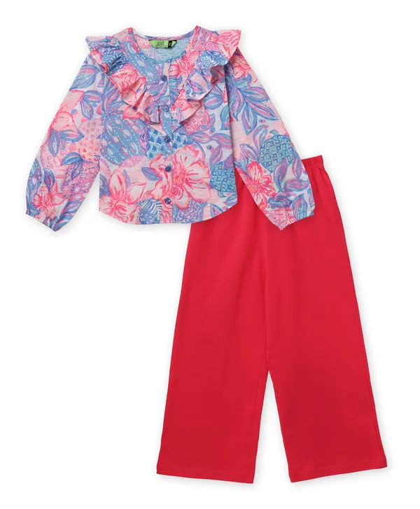 Multicolor_Printed_Top_And_Pink_Pants_Set_For_Girls
