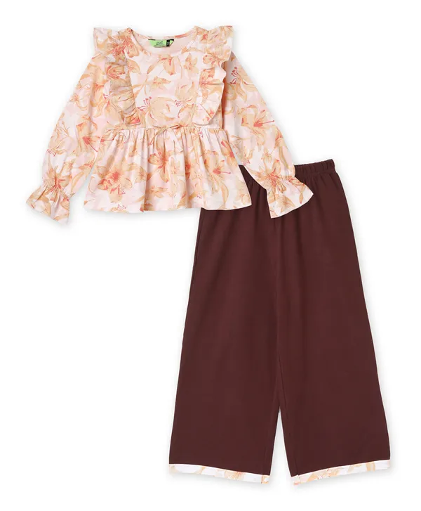 Pink_Floral_Printed_Peplum_Top_For_Girls
