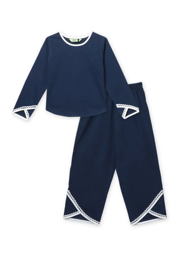 Full_Sleeves_Solid_Lace_Top_And_Plazzo_Pant_Set_Navy_Blue