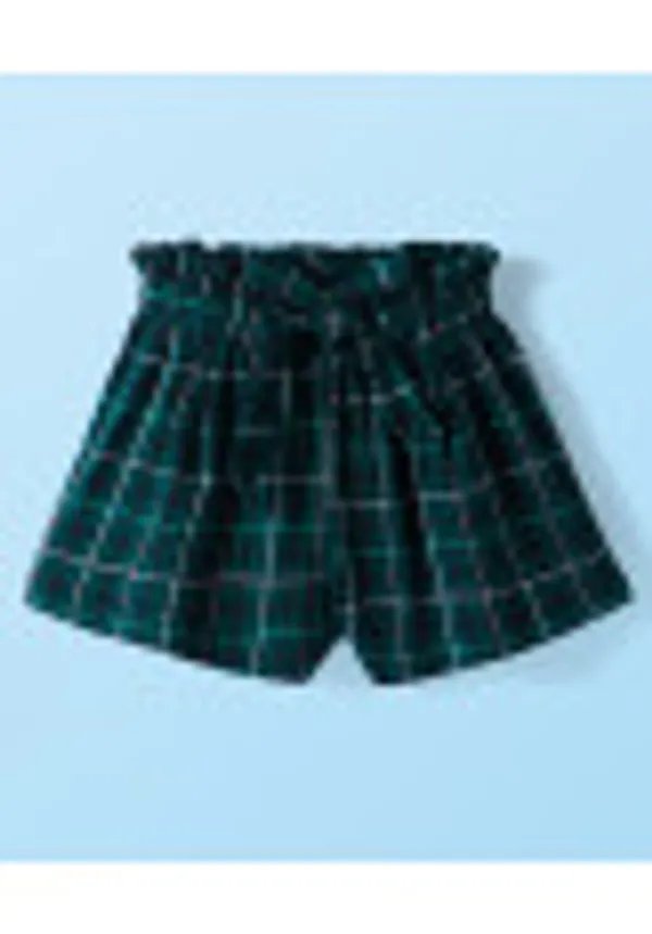 Girl_S_Top_With_High_Waist_Shorts_And_Belt