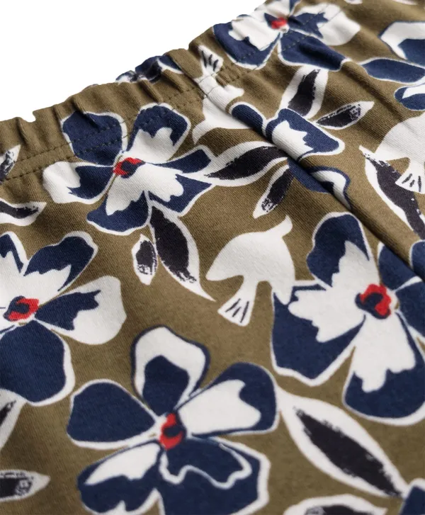 Olive_Cotton_Spandex_Wide_Leg_Pants_For_Women
