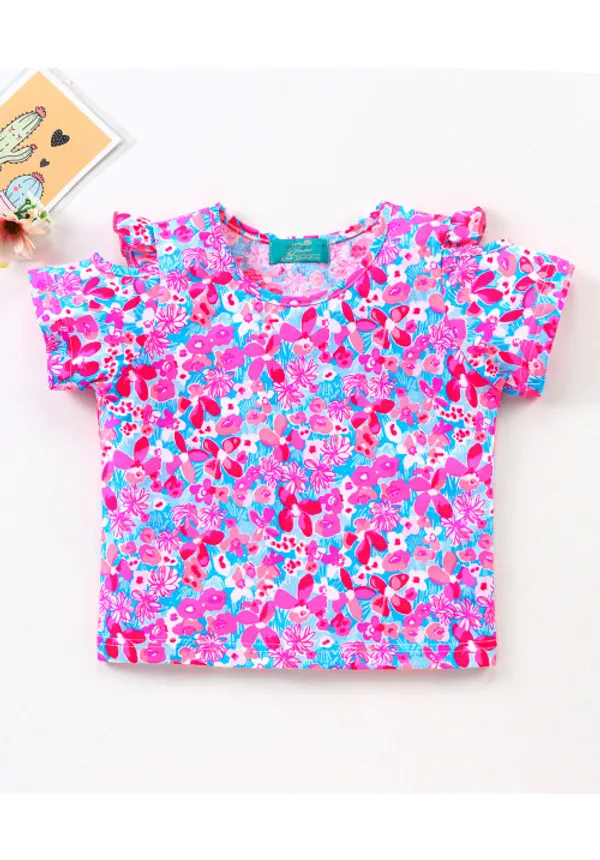 Girl_S_Printed_Keyhole_Top