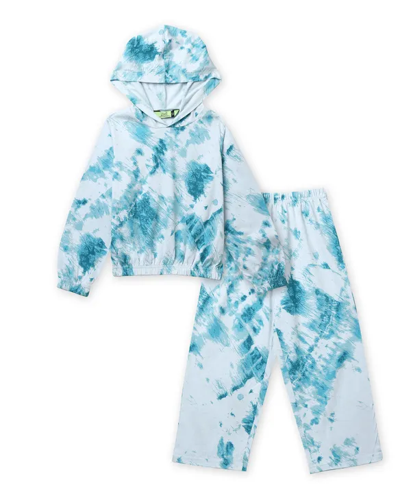 Blue_Cotton_Tie_Dye_Co-Ord_Set_For_Girls