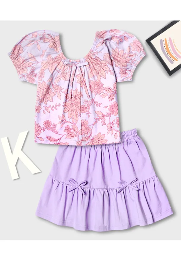 Cotton_Viscose_Printed_Floral_Top_With_Ruffle_Skirt