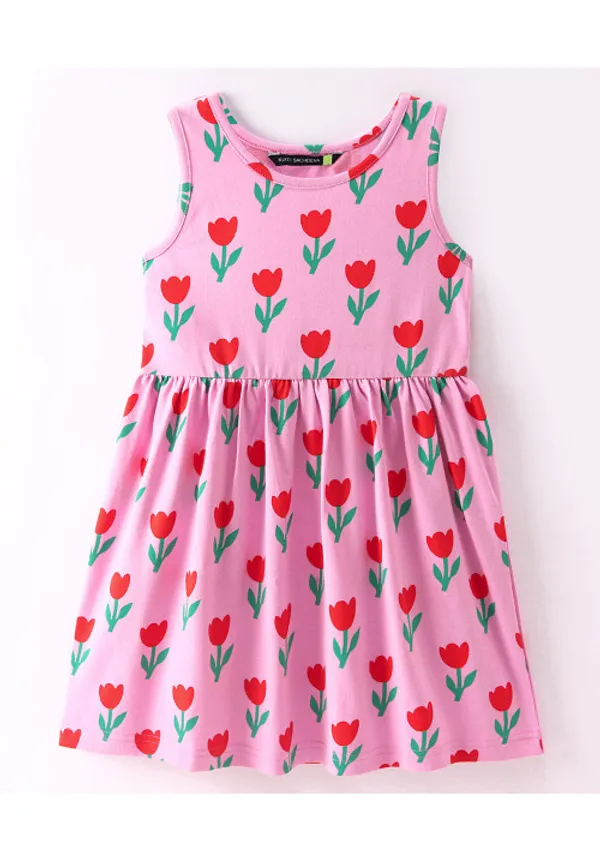 Sleeveless_Flower_Printed_Fit_Flared_Dress