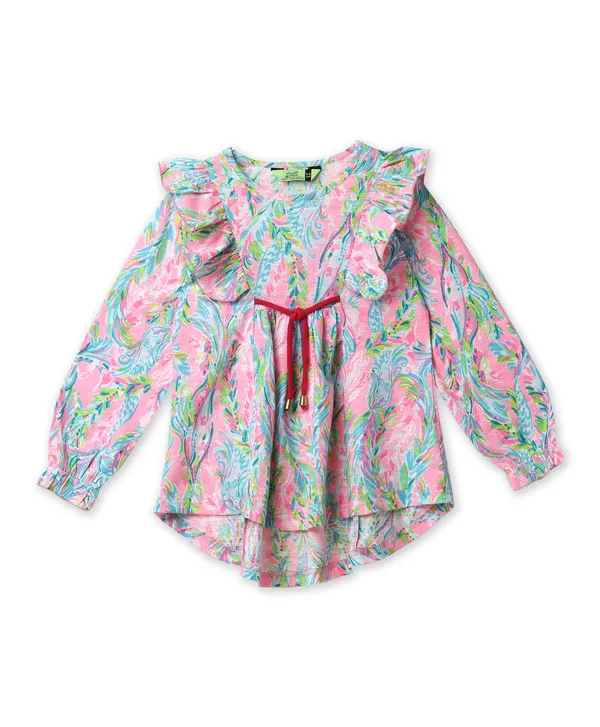 Full_Sleeves_Floral_Printed_Slit_Bell_Bottom_Pink