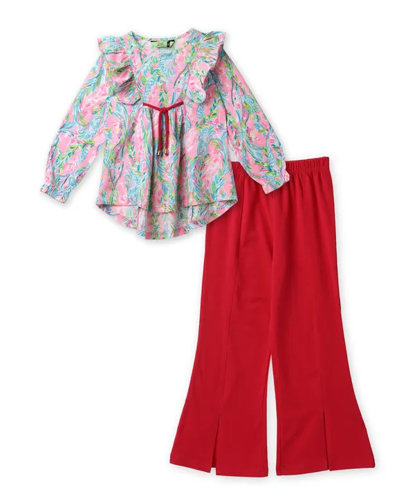 Full_Sleeves_Floral_Printed_Slit_Bell_Bottom_Pink