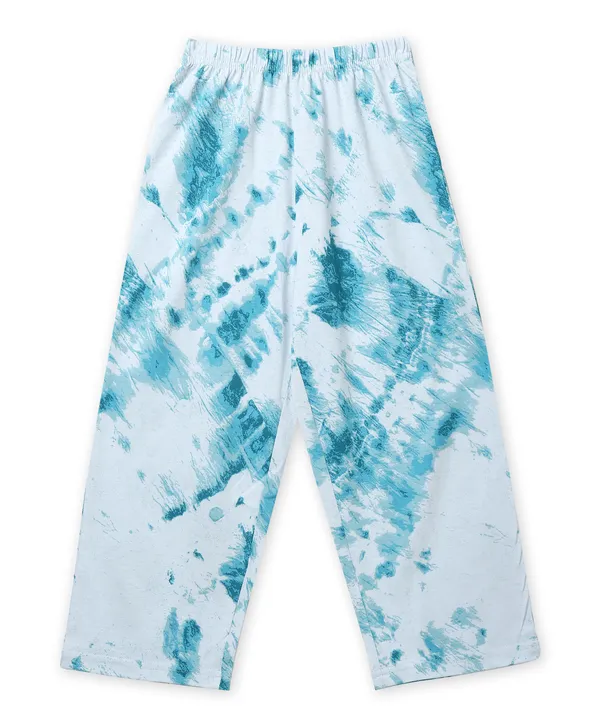 Blue_Cotton_Tie_Dye_Co-Ord_Set_For_Girls