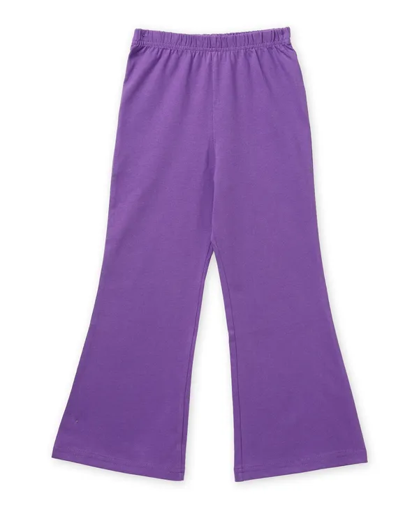 Black_Printed_Top_And_Purple_Flared_Pants_Set_For_Girls