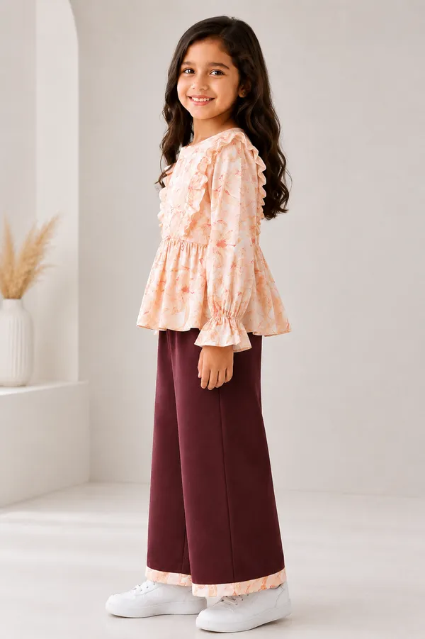 Pink_Floral_Printed_Peplum_Top_For_Girls