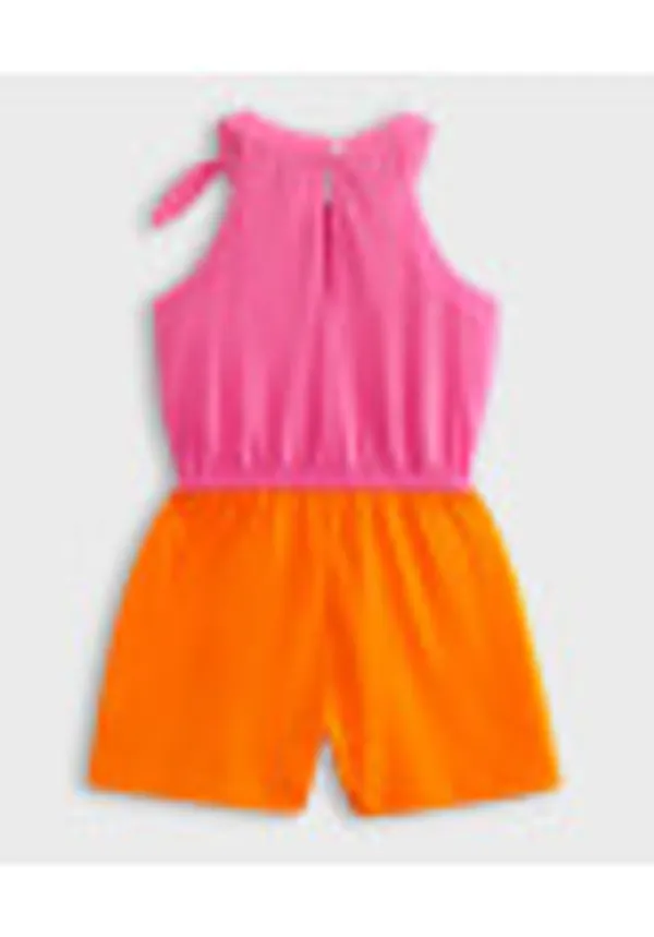 Pure_Cotton_Jersey_Color_Blocked_Halter_Neck_Dress