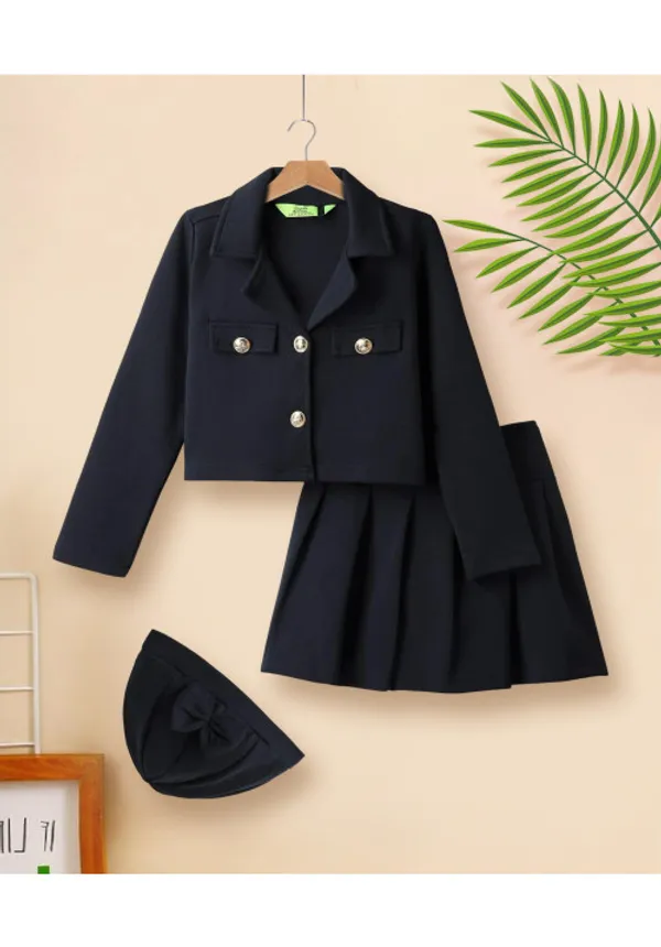 Cotton_Interlock_Collared_Jacket_With_Short_Skirt_Cap