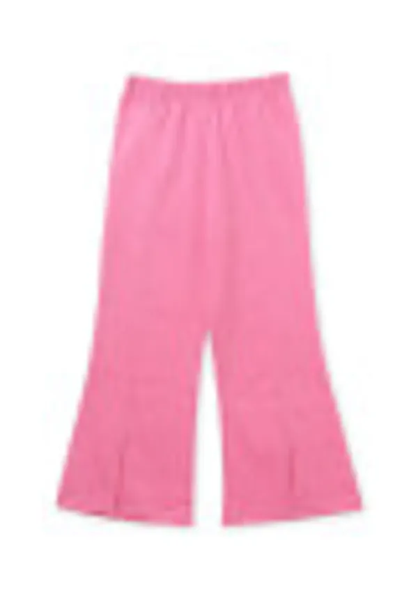 Full_Sleeves_Solid_With_Lace_Fit_And_Flare_Pant_Set_Pink