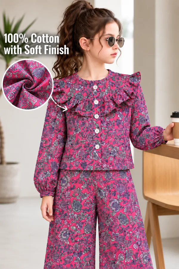 Full_Sleeves_Floral_Printed_Ruffle_Top_And_Plazzo_Set