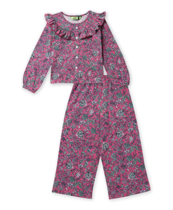 Full_Sleeves_Floral_Printed_Ruffle_Top_And_Plazzo_Set