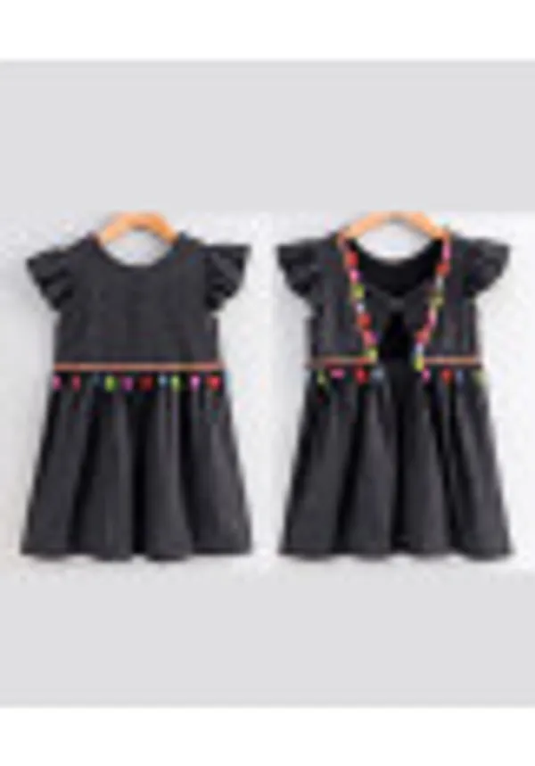 Short_Sleeves_Tassel_Detailed_Fit_Flare_Dress