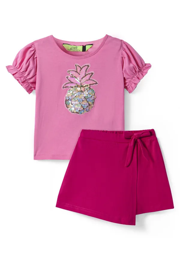 Girl_S_Sequence_Pineapple_Patch_Top_With_Skirt