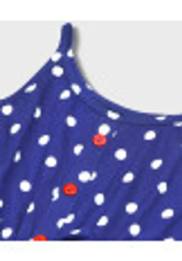Cotton_Spandex_Printed_Polka_Jumpsuit_With_Belt