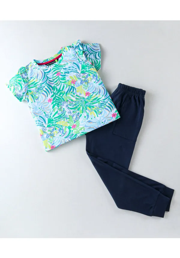 Sleeveless_Leaves_Printed_Top_Pant_Set