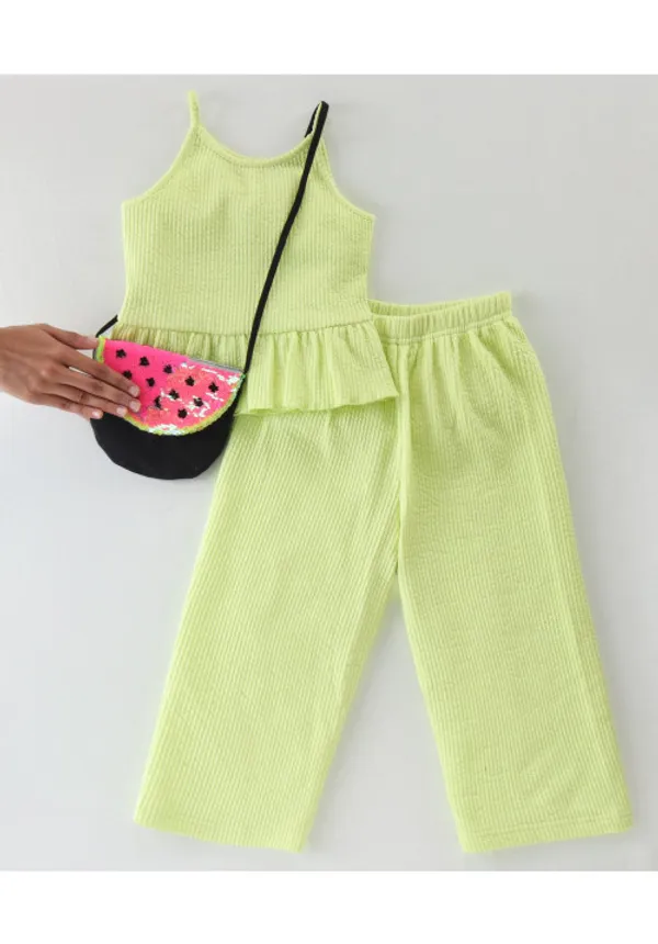 Ribbed_Coordinating_Top_Palazzo_Set_With_Sling_Bag