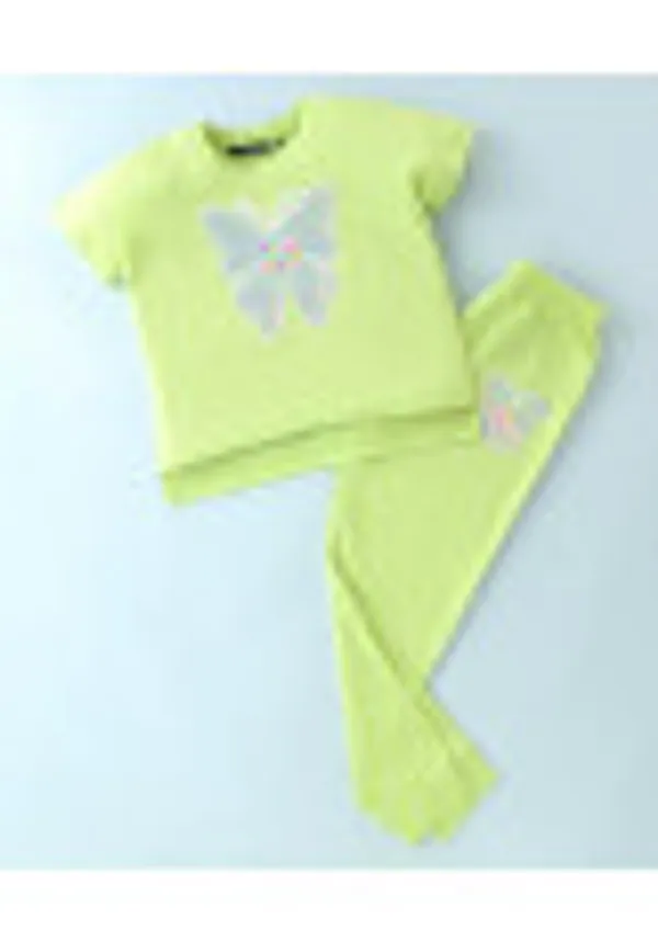 Half_Sleeves_Sequin_Embellished_Top_With_Joggers