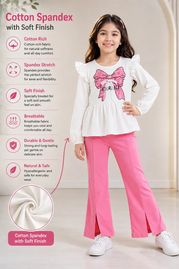 Full_Sleeves_Solid_With_Lace_Fit_And_Flare_Pant_Set_Pink