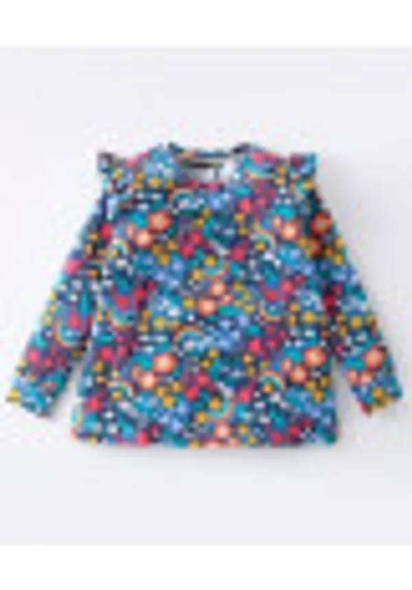 Cotton_Spandex_Floral_Printed_Top_With_Solid_Leggings
