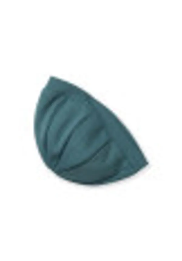 Full_Sleeves_Solid_Jacket_Pleated_Skirt_With_Cap_Set_Sea_Green